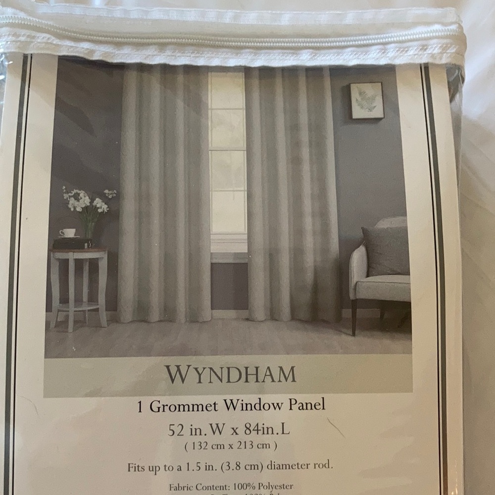 Grey window panel